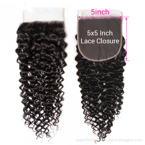 5x5 Swiss Lace Closure 100% Brazilian Human Hair Transparent Lace Closure,HD Lace Closure